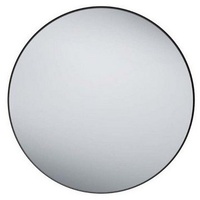 Mirrors & More Britney Metallspiegel schwarz Metall, Rund, 80x80x2