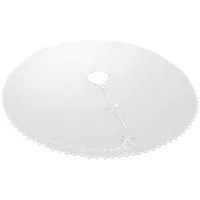 Wometo Weihnachtsbaumdecke Weiß 120 cm