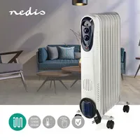 Nedis Mobiler Ölradiator 2000 W Weiß