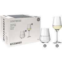 Ritzenhoff & Breker Sternschliff Weißwein- und Wasserglas Set 0,38