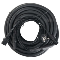 Pronomic Stage EUIECX-15 Hybridkabel Schukostecker auf Kaltgerätebuchse, XLR/XLR 15m
