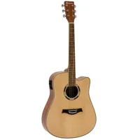 Dimavery JK-500 Westerngitarre, Cutaway, natur