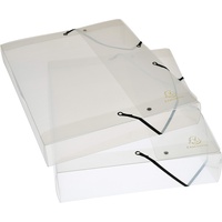 Exacompta 5962E Packung (mit 8 Archivboxen Crystal aus PP,