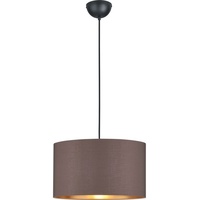 MY HOME Pendelleuchte »Josie«, grau taupe und innen goldfarbig