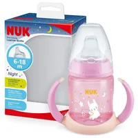 NUK First Choice Trinklernflasche mit Leuchteffekt, 6-18 Monate, 150