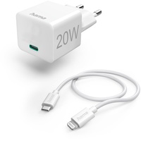 Hama Schnellladegerät mit Ladekabel Lightning Mini-Ladegerät PD 20 W