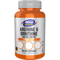 NOW Foods Arginine & Ornithine 100 Kapseln