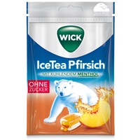 WICK IceTea Pfirsich Bonbons o.Zucker 72 g
