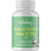 Vitabay Vitamin D3 Depot 20.000 I.E. + Vitamin K2