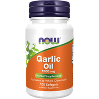 NOW Foods Garlic Oil, 1500mg 100 Weichkapseln)