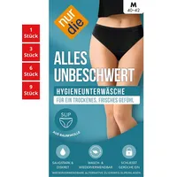 NUR DIE Alles Unbeschwert Slip schwarz 40-42 1 St