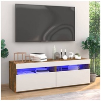 VidaXL TV-Schränke 2 Stk. mit LED-Leuchten Räuchereiche 60x35x40 cm