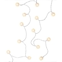 Goobay 20er LED-Lichterkette Schneeball - mit Timer-Funktion, warmweiß (3000