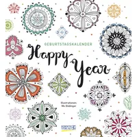 Korsch Geburtstagskalender Happy Year: jahresunabhängig, 22,5 x 24,5 cm