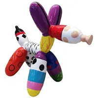 Casa Padrino Luxus Designer Dekofigur Ballon Hund Bunt 62