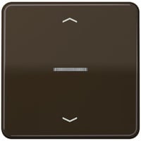 Jung BTCD17101PBR JUNG HOME Taster 1fach, mit Pfeilsymbolen, braun