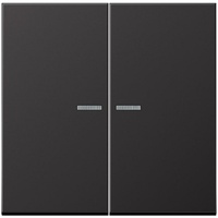 Jung BTAL17102D JUNG HOME Taster 2fach, Aluminium lackiert, Serie