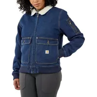 CARHARTT Denim-Sherpa, Jeansjacke Damen - L