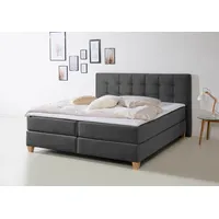 Home Affaire Boxspringbett HOME AFFAIRE "Moulay", grau (anthrazit), B:194cm