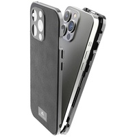 Black Rock 360° Glass Case Premium Leather für Apple