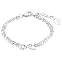 S.Oliver Armband »2034972«, mit Glasstein, grau