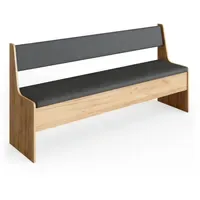 Vicco Roman eiche 167cm Sitzbank mit Truhe Esszimmerbank für