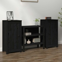 VidaXL Sideboard 39 x 80 x 35 cm schwarz