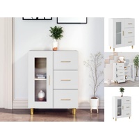 VidaXL Sideboard 69,5 x 90 x 34 cm weiß
