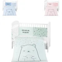 KIKKABOO Kikkaboo, Kinderbettwäsche, Bettwäsche Bär 3tlg 135 x 95