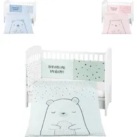 KIKKABOO Kikkaboo, Kinderbettwäsche, Bettwäsche Bär 3-tlg 135 x 95