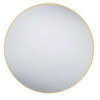 Mirrors and More Niermann Wandspiegel, Gold, Metall, Rund, 80x80x2