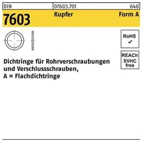 Industrial Quality Supplies DIN 760 Flachdichtringe Cu A 14