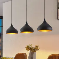 LINDBY Elamira Pendelleuchte Black/Gold (9627803)