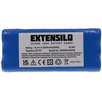 EXTENSILO Akku kompatibel mit Dirt Devil M613 Staubsauger (2500mAh,