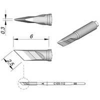 Jbc Tools C105112 Lötspitze Klingenform, gerade Spitzen-Größe 0.3 mm