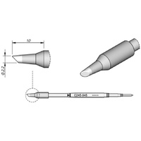 Jbc Lötspitze Rundform, abgeschrägt Spitzen-Größe 2,2 mm, Inhalt 1