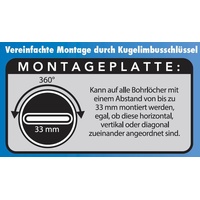 Trendline Handtuchhalter Edelstahl gebürstet Simple Cube 2-armig