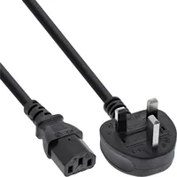 InLine Netzkabel, Netzstecker England auf Kaltgerätestecker C13, 5m