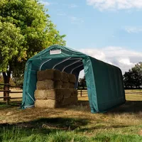 TOOLPORT Weideunterstand 3,3x6 m PVC Plane 2300N Weidehütte Unterstand