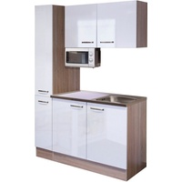 Flex-Well Küchenzeile Florenz 130 cm weiß