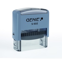 GENIE S-502 Selbstfärbestempel Benutzerdefinierter Stempel Kunststoff