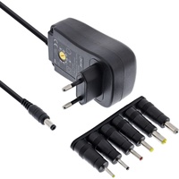 InLine Universal Steckernetzteil 30W mit USB, 110-240V auf 3-12V,