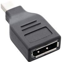 InLine DisplayPort Adapter, Mini DisplayPort Stecker auf DisplayPort Buchse,