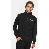 Lonsdale Herren Sweatjacke mit Reißverschluss normale Passform NAIRN SCHWARZ|WEISS