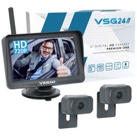 VSG VSG24 5“ HD Set 2 Kameras Funk Rückfahrsystem