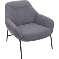 Mendler Lounge-Sessel HWC-J77, Cocktailsessel Sessel, Bouclé Stoff Metall ~