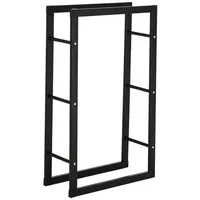 Homcom Kaminholzständer 60 x 25 x 100 cm schwarz
