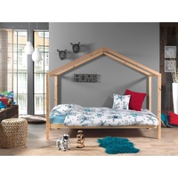 Vipack Hausbett VIPACK "Dallas", beige (kiefer massiv natur), B:97cm