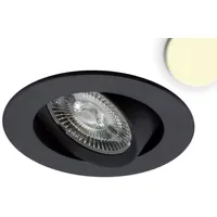 ISOLED LED Einbauleuchte 9W rund schwarz