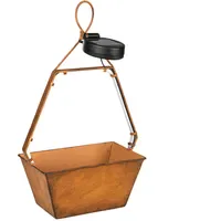 Hi Außenleuchte Metall 20x11x34,5 cm 45x LED warmweiß braun